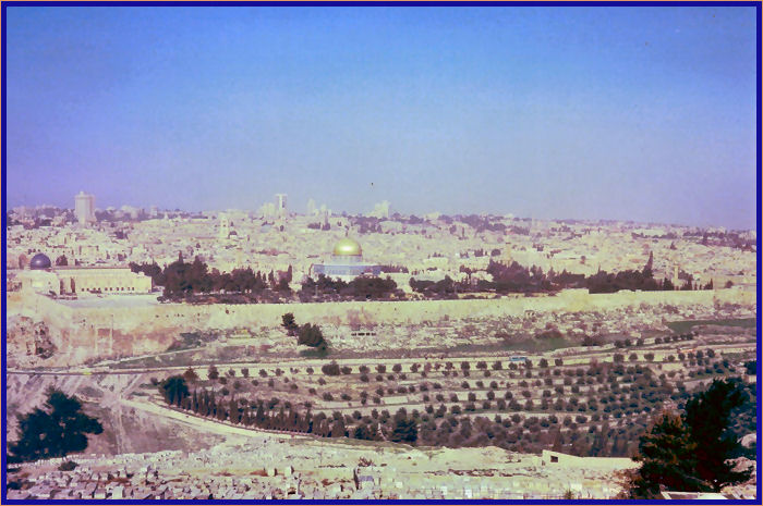 Jesus descended the Mount of Olives on Palm Sunday and entered into Jerusalem through where the Eastern Gate now stands